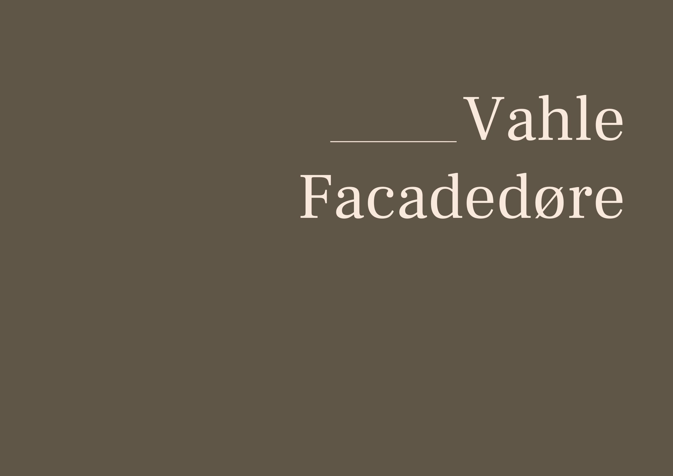 Vahle Facadedøre Katalog Jpeg